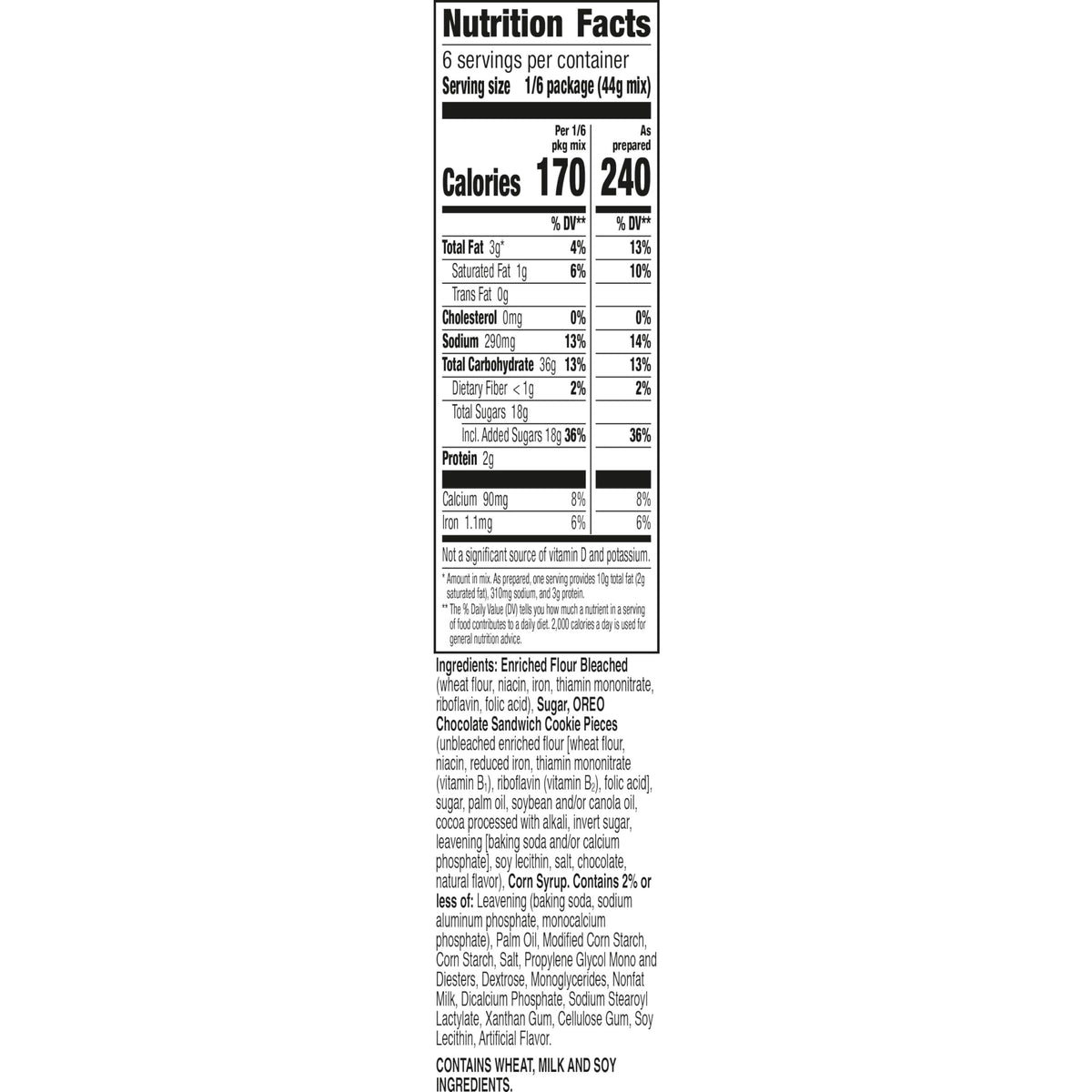 Betty Crocker OREO White Cake Mix, White Cake Baking Mix With OREO Cookie Pieces, 9.3 oz