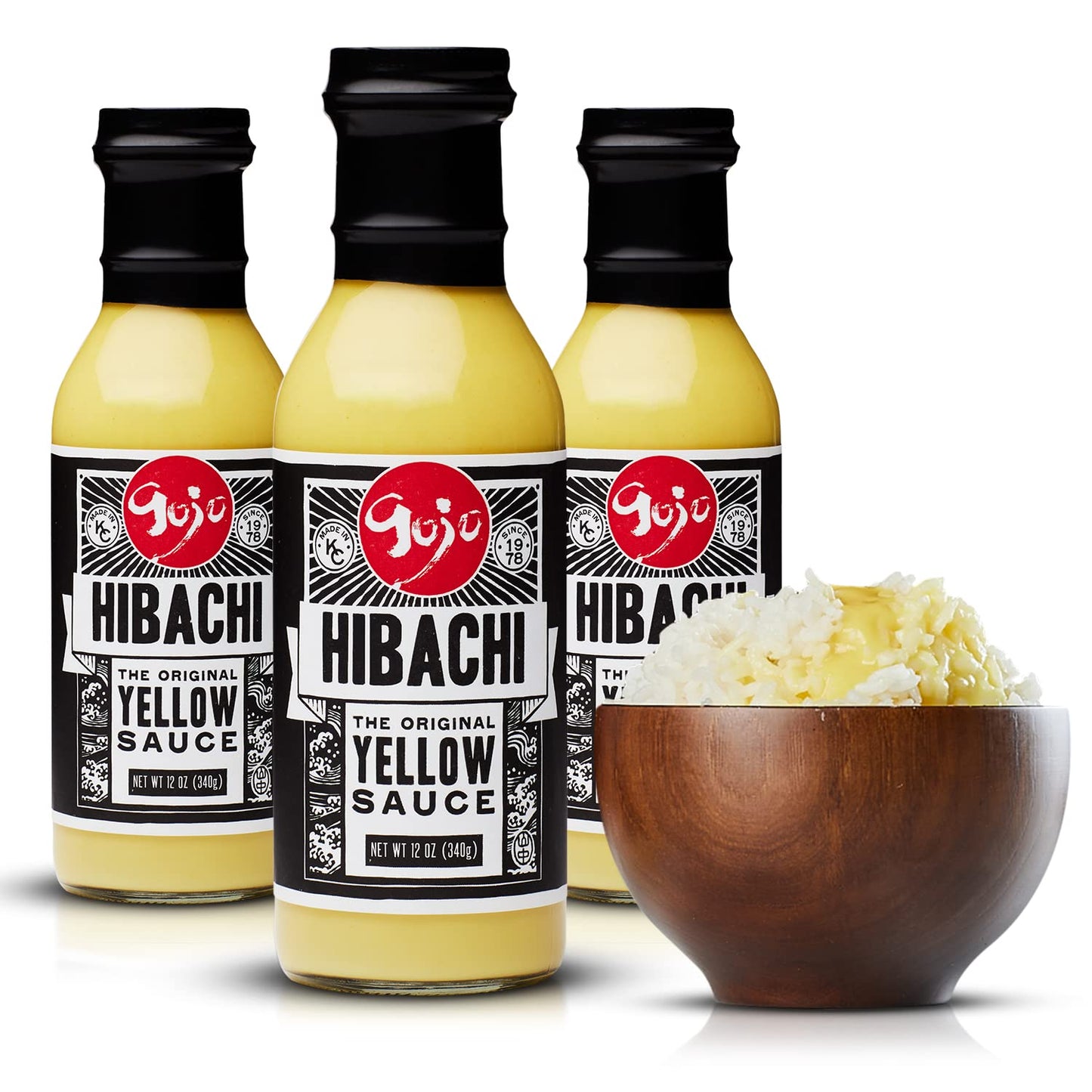 Gojo Hibachi Yellow Sauce - Tangy & Buttery Flavor I The Original Gojo Japanese Steakhouse Sauce I Create Easy Japanese Food And