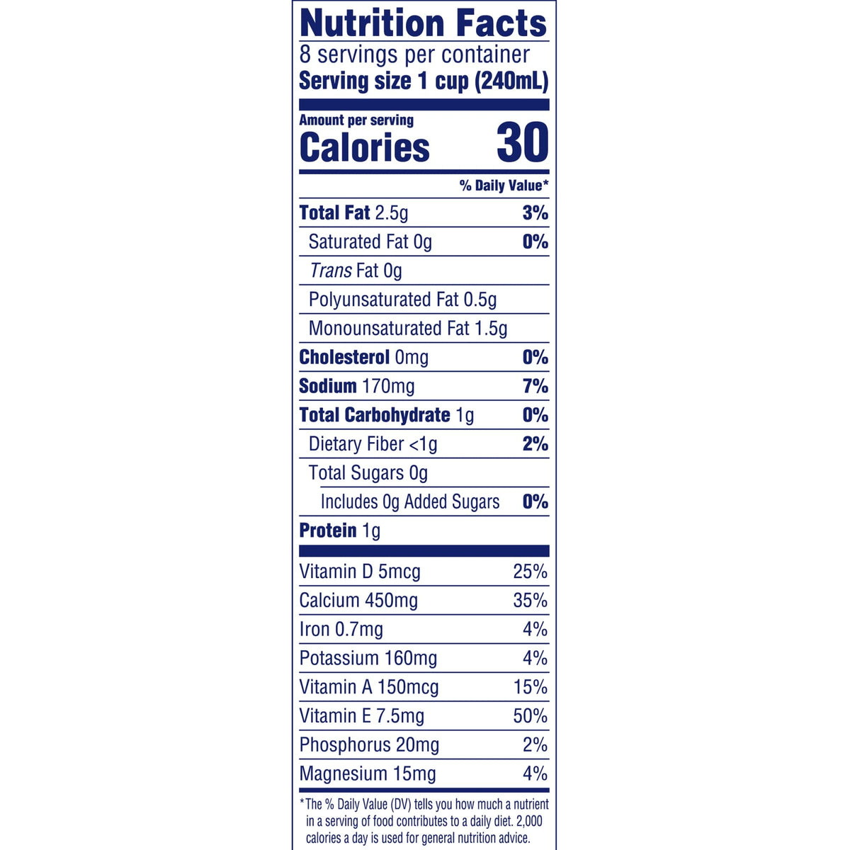 Almond Breeze Blue Diamond, Almond milk, Original, 64 Fl Oz