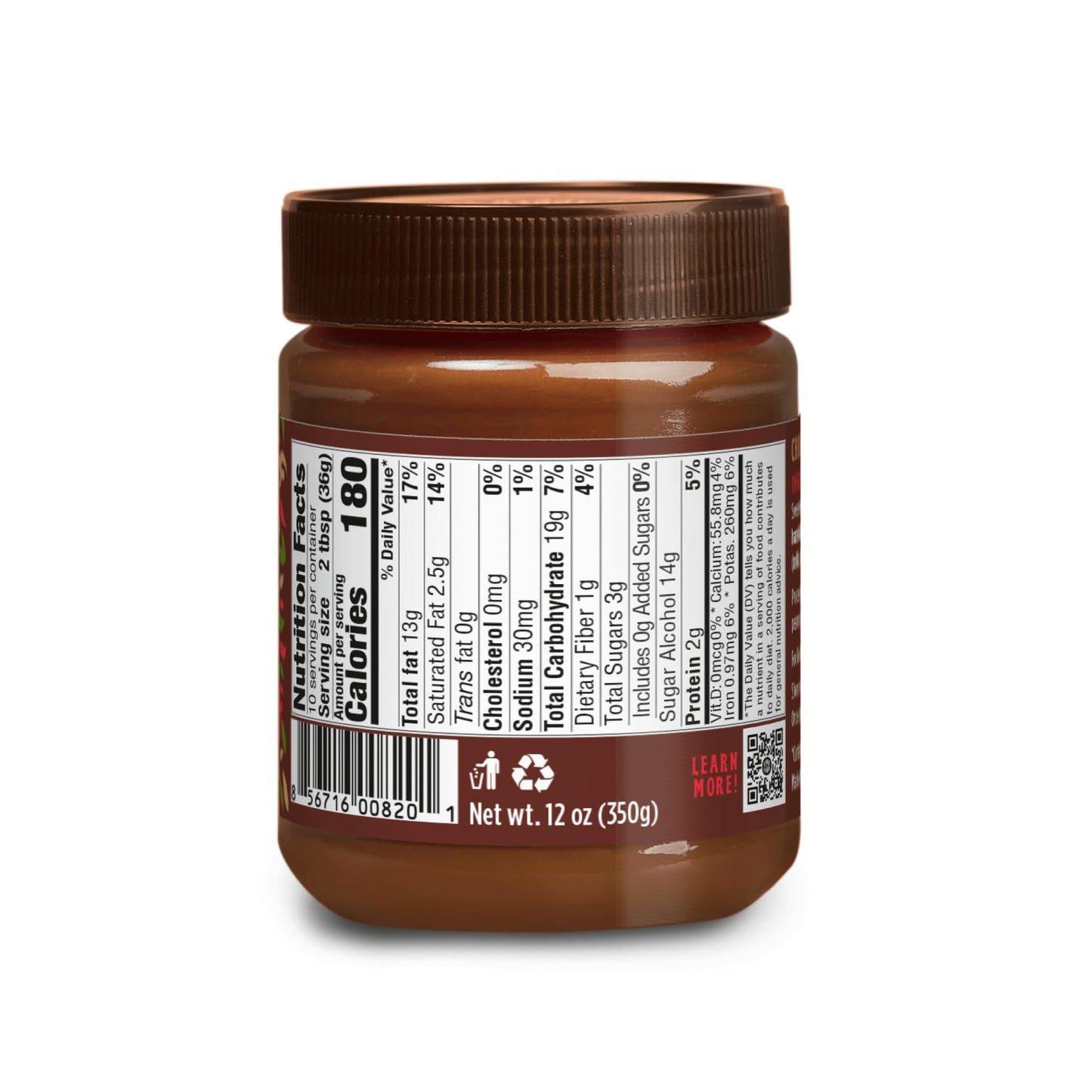 Good Good No Added Sugar Belgian Choco Hazel Spread - Chocolate Spread With Natural Sweeteners - Gluten Free - Vegetarian Friendly - 12Oz / 350G (Pack Of 1)