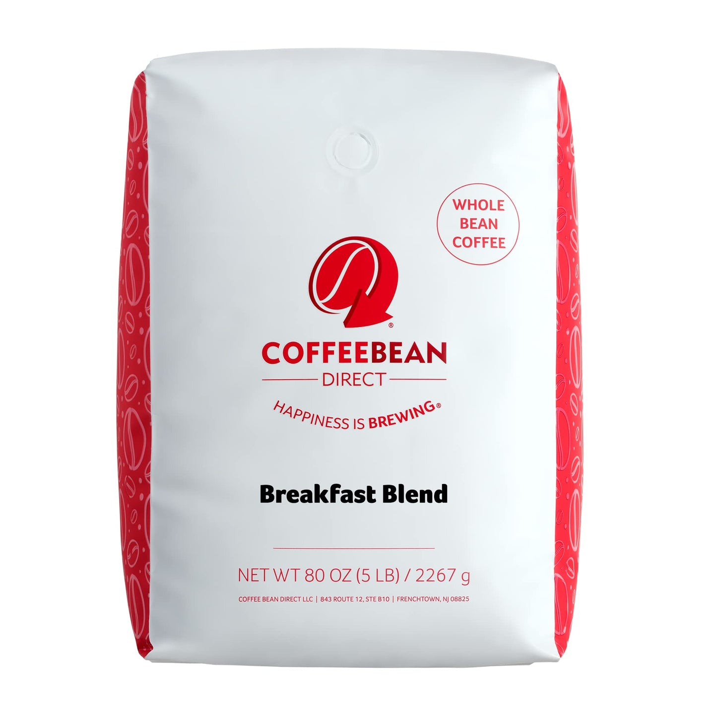 Coffee Bean Direct Breakfast Blend, Whole Bean Coffee, 5-Pound Bag