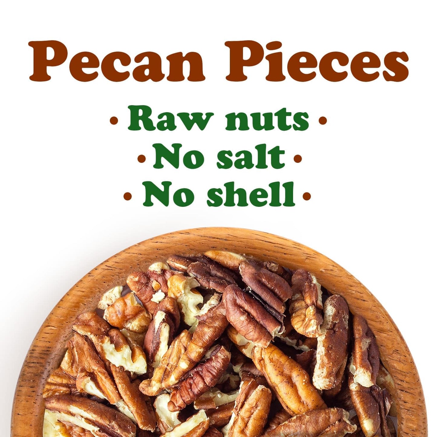 Food To Live Pecan Pieces, 10 Pounds - Chopped Raw Pecan Nuts, Unsalted, Unroasted, Shelled, Kosher, Vegan, Sirtfood, Bulk. Good
