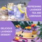 FullChea Natural Dried Lavender Flowers - Premium Food Grade - 4oz/114g - Non-GMO - Caffeine-free - Perfect for Tea and Baking
