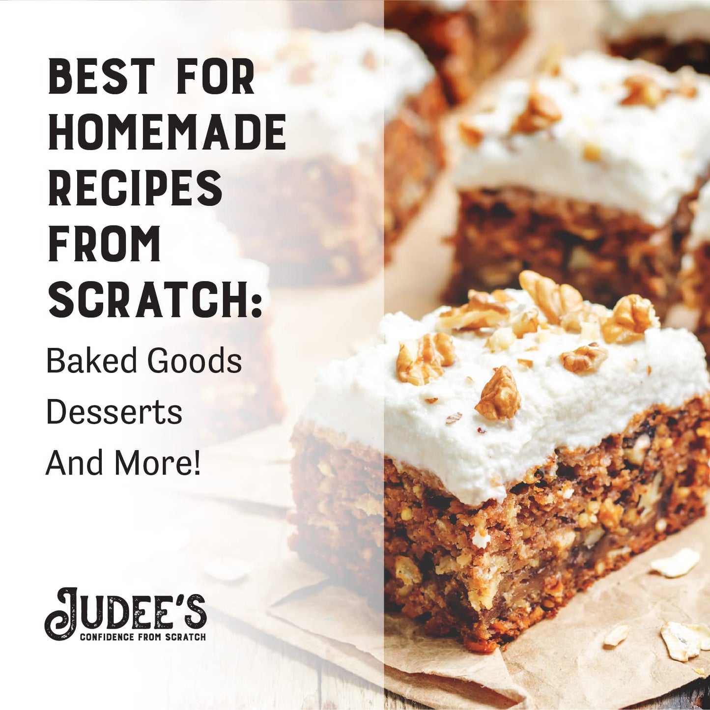 Judees Gluten Free Egg Replacer Powder - Egg Replacer for Baking & Vegan-Friendly - Non-GMO & Preservative-Free Keto-Friendly Formula - Vegan Baking Supplies - 8 Ounce