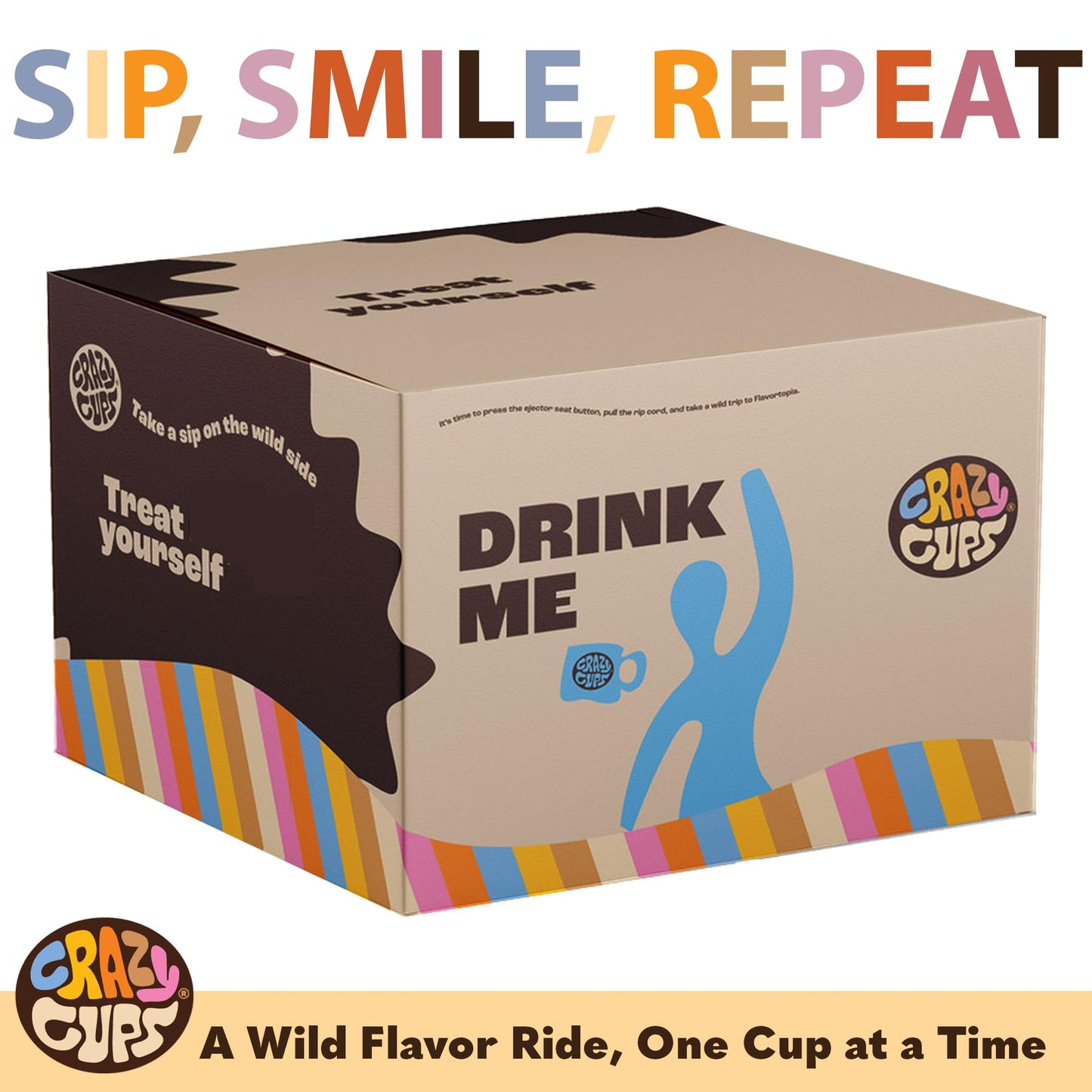 Crazy Cups Hot Chocolate Single Serve Cups Variety Pack, 40 Count, Brown