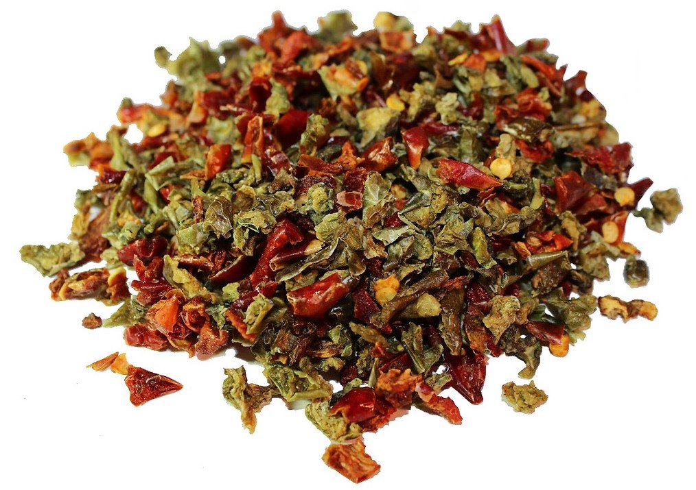 Its Delish Dehydrated Mixed Bell Pepper Flakes, Vegan, 1 Lb Bulk Bag