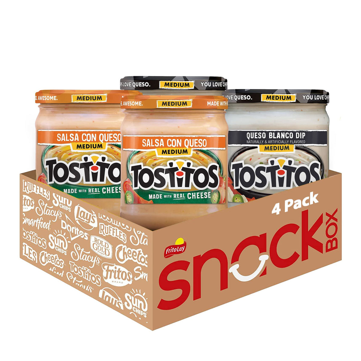 Tostitos, Queso Variety Pack, 11.25 Ounce (Pack Of 4)