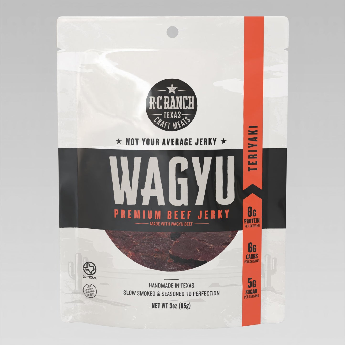 R-C Ranch - Wagyu Beef Jerky - Teriyaki 3oz - Great Flavor - Not Your Average Beef Jerky!