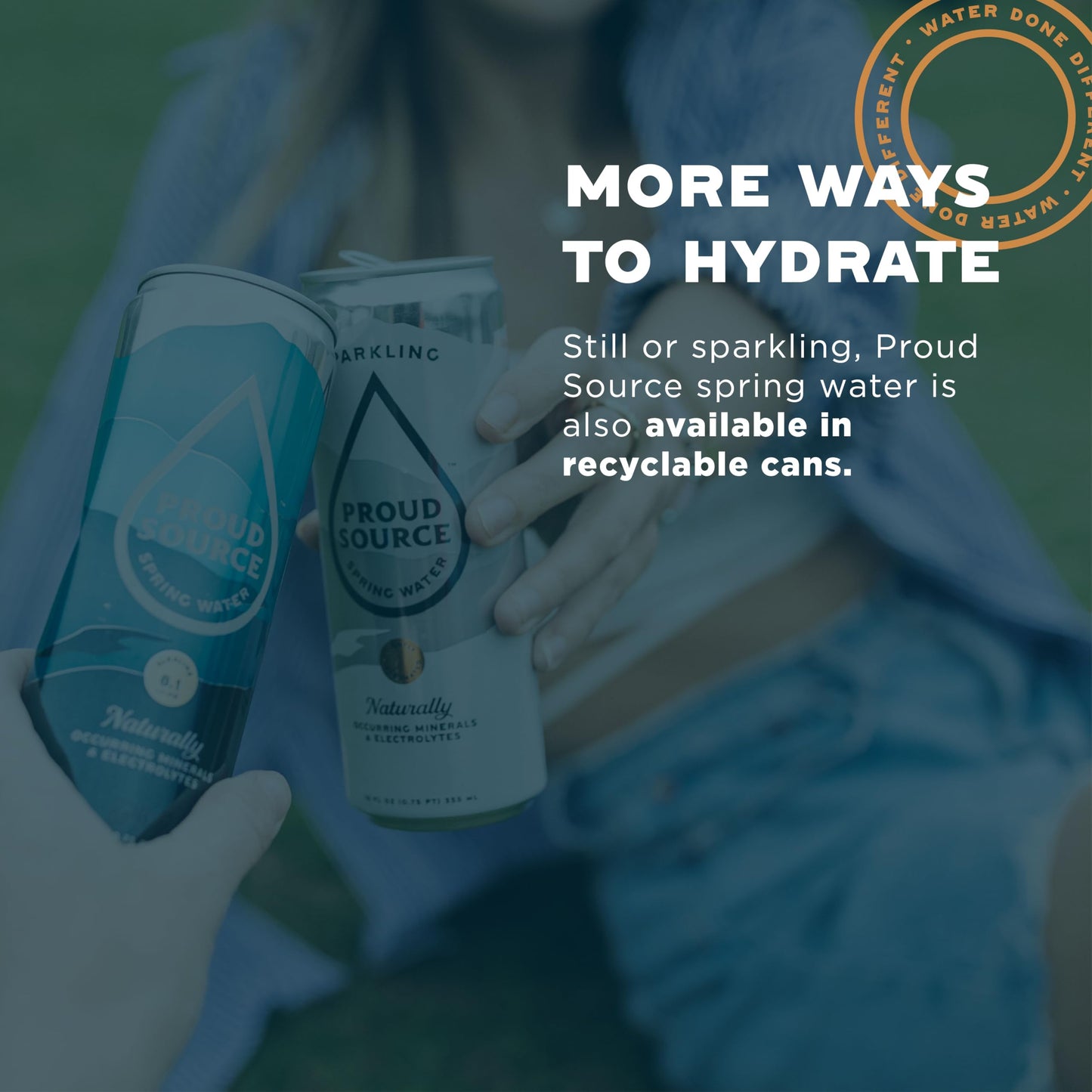 Proud Source Alkaline Spring Water - Rocky Mountain Sourced Mineral Water with Electrolytes  BPA-Free Infinitely Recyclable Aluminum Bottles  Unflavored  25 Fl Oz (Pack of 24)