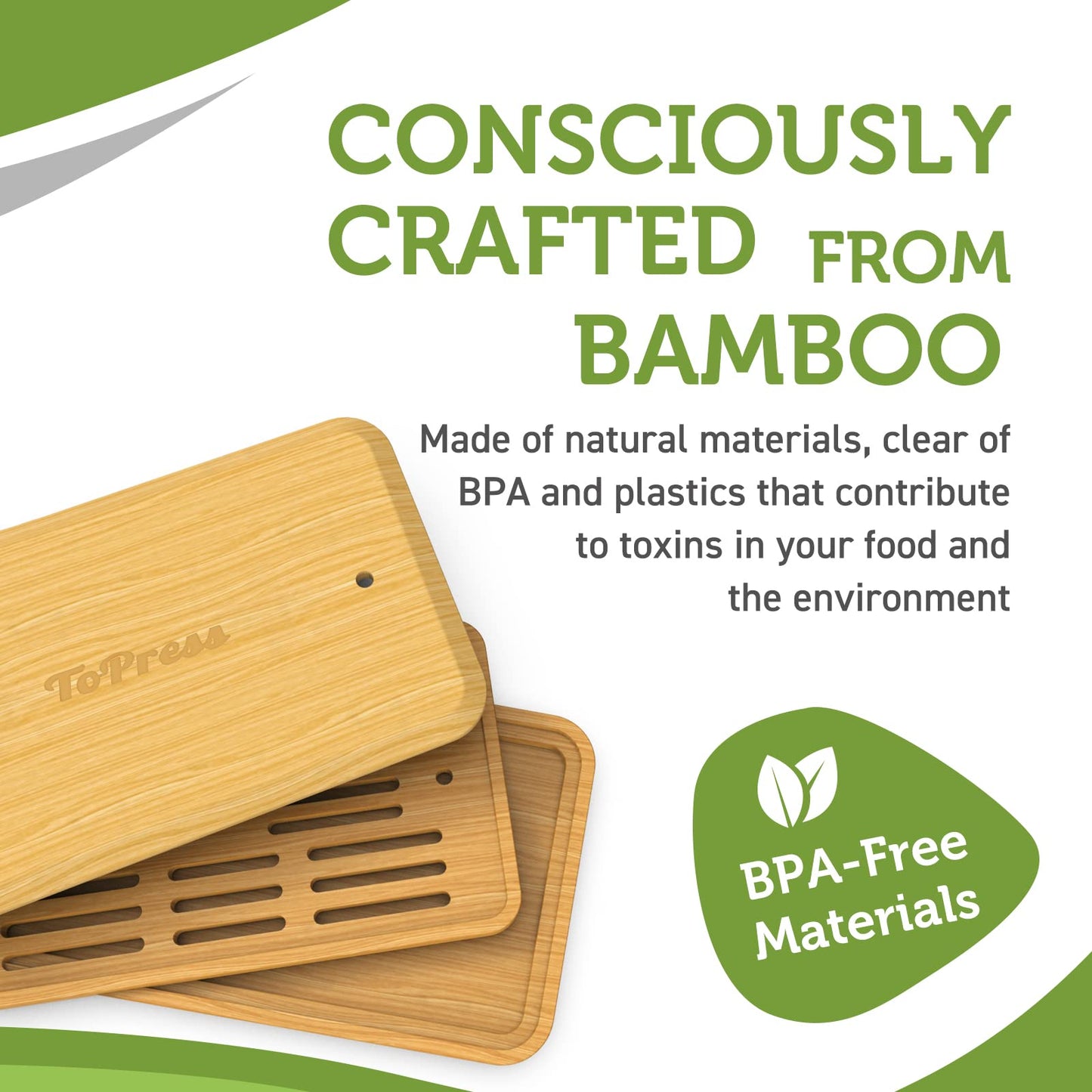 YARKOR Bamboo Tofu Press with Built-in Strainer and Drip Tray, 16oz Size, Medium, Bamboo Material