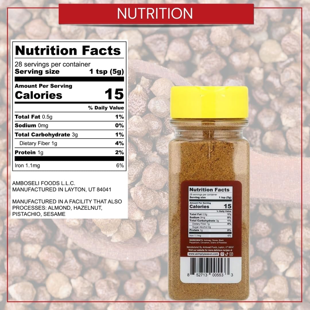 USIMPLY SEASON Middle Eastern Seasoning - Tunisian Five Spice, 4.8 Ounce, Pack of 1