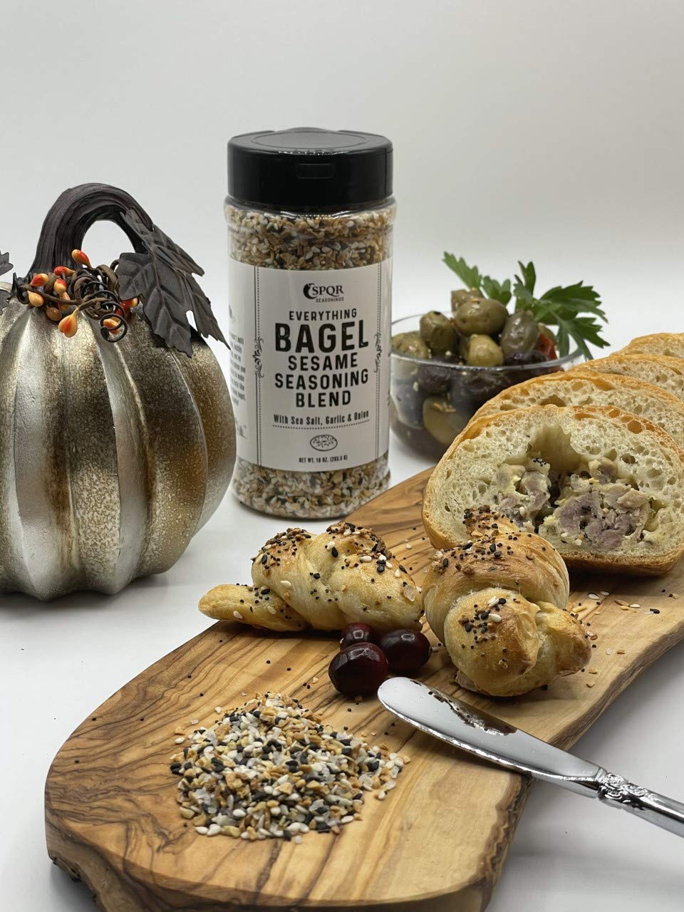Everything Bagel Seasoning Blend Original XL 10 Ounce Jar. Delicious Blend of Sea Salt and Spices Dried Minced Garlic & Onion Fl