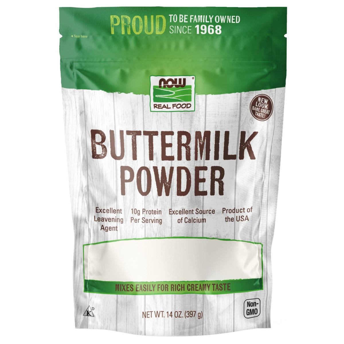 Now Foods Buttermilk Powder, 14 oz