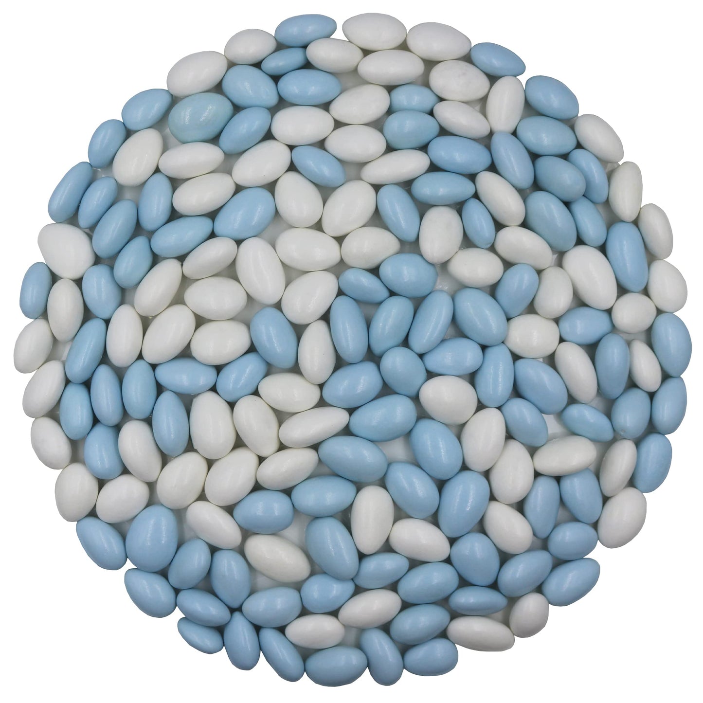 FirstChoiceCandy Jordan Almonds (2 Pound, Baby Blue & White)