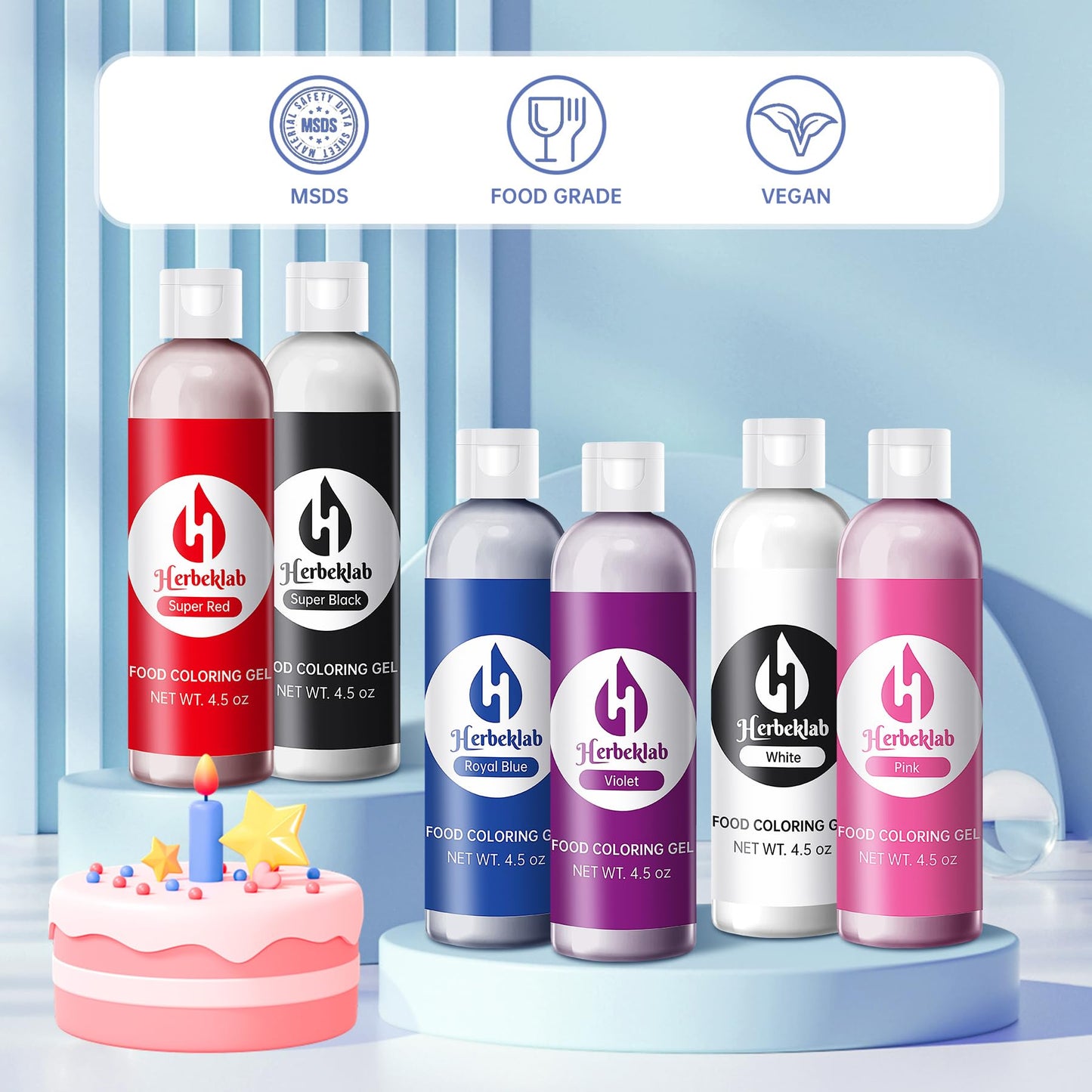 Black Food Coloring Gel 4.5 Oz Professional Grade Super Black Food Dye Concentrated Gel Food Coloring For Icing Baking Cake Deco