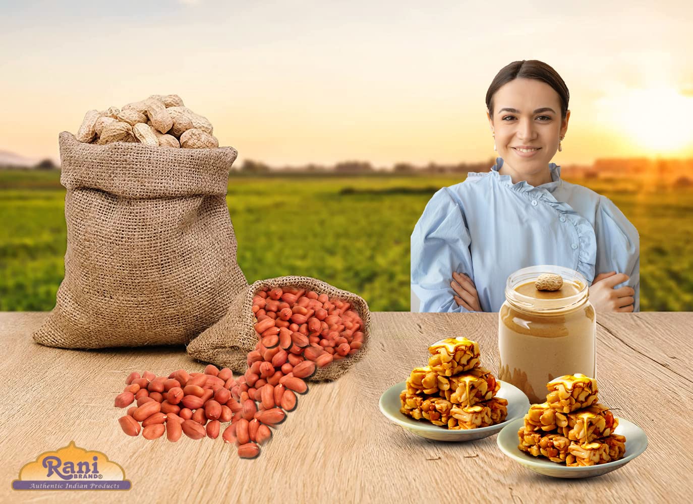 Rani Peanuts, Raw Whole With Skin (Uncooked, Unsalted) 7Oz (200G) ~ All Natural | Vegan | Gluten Friendly | Kosher | Fresh Product Of Usa ~ Spanish Grade Groundnut/Red-Skin