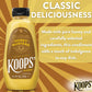 Koops' Honey Mustard - Gourmet Mustard, Gluten-Free, Kosher, Made In Usa, From Quality Mustard Seeds, Honey Mustard Sauce - 12 O