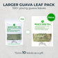 INJOY YOUR VITALGRI:N Young Guava Leaf Tea, 100+ Dried Whole Leaves, Caffeine Free, 3.39 oz, Vacuum Sealed, Herbal Tea