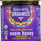 Heavenly Organics 100% Organic Raw Neem Honey 3 Pack, Lightly Filtered, 12 Oz/Jar, Dairy, Nut, Gluten, Chemical Free