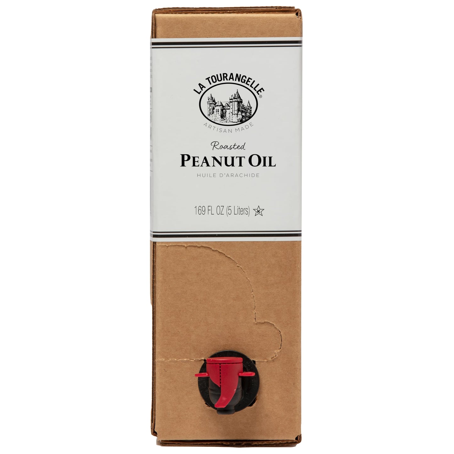 La Tourangelle Roasted Peanut Oil, Unrefined, Slow Roasted, 169 Fl Oz, Orange