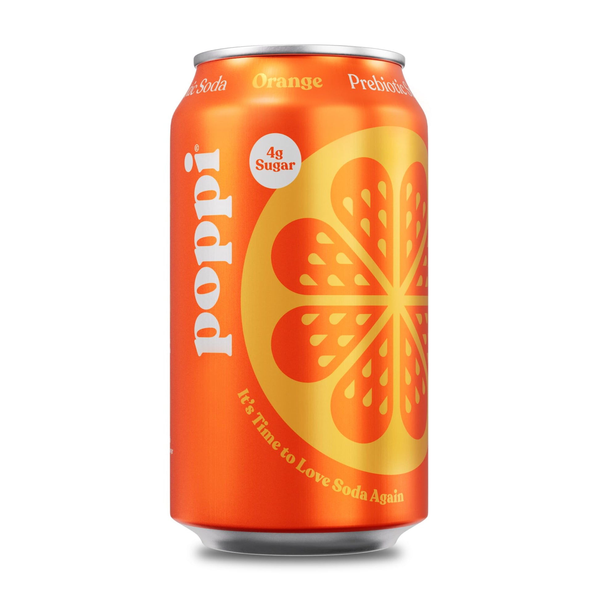 Poppi Orange Prebiotic Soda Single Can  12 Fz