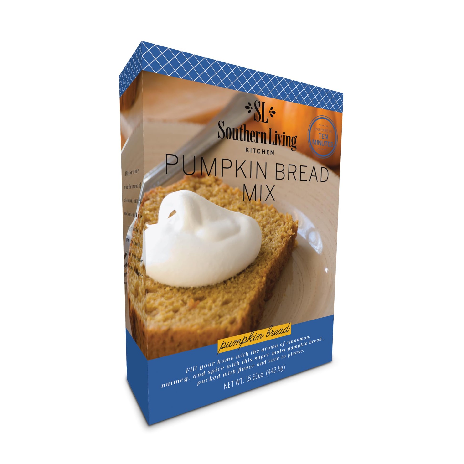 Southern Living Pumpkin Bread Mix, Easy-to-Bake, 15.61 Ounce Pack, Perfect for Fall Desserts and Potlucks