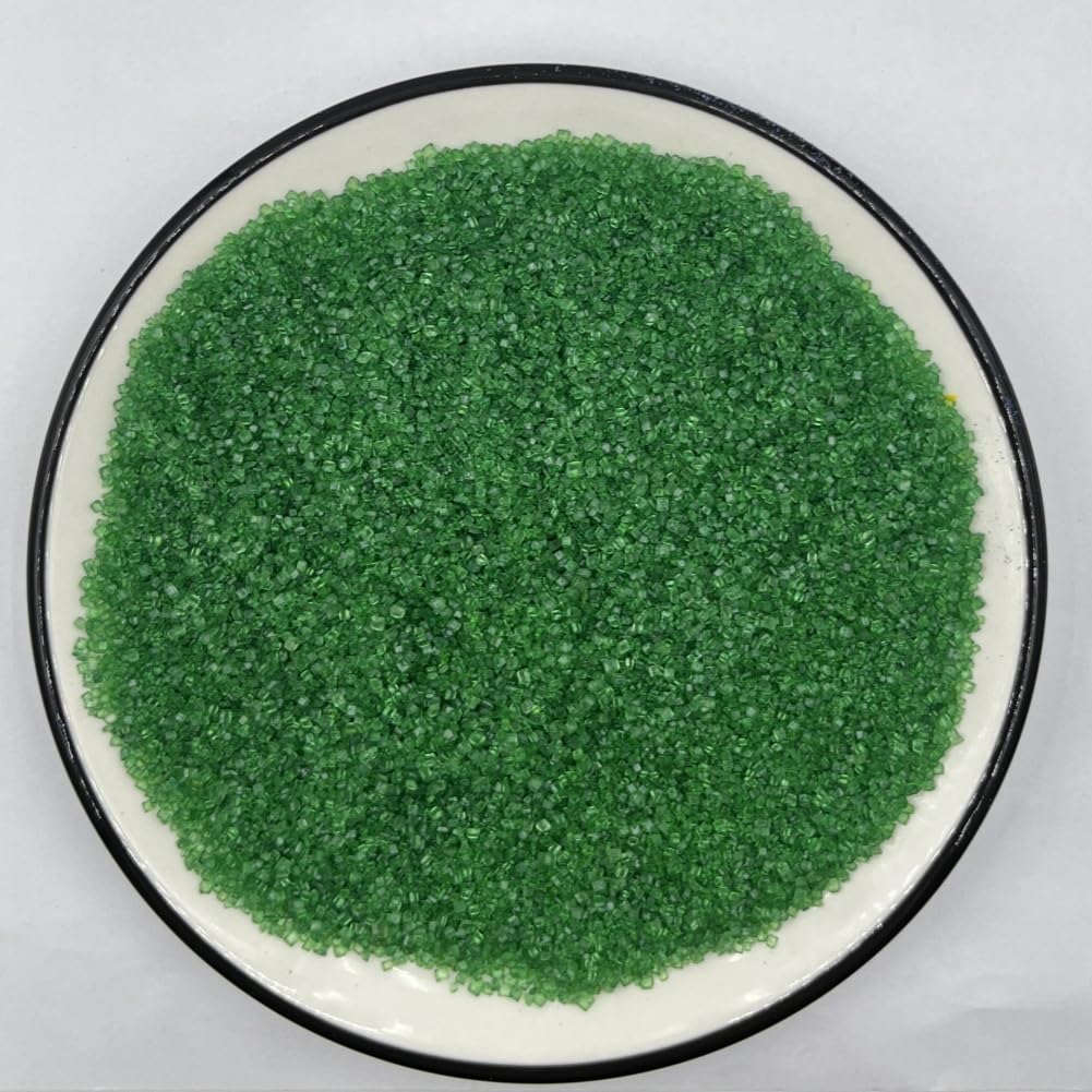 Senchanting Christmas Green Sanding Sugar Sprinkles, Edible Crystal Christmas Green Sanding Candy Sugar For Cake Decorating Wedd