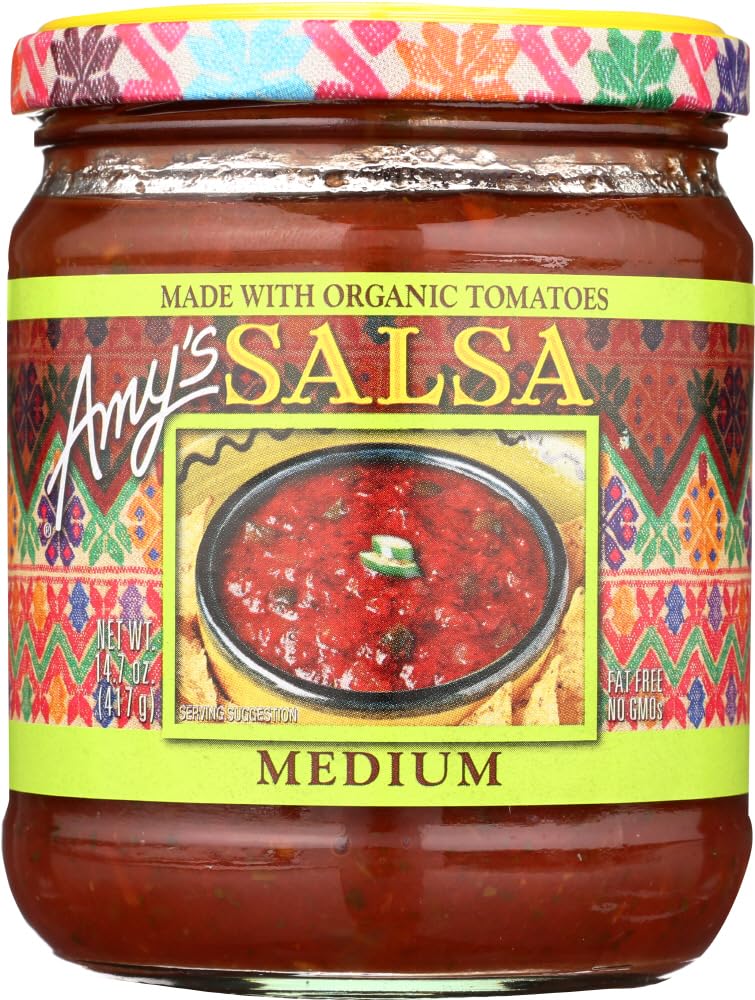 ???? Amys Medium Salsa - 14.7 oz, 1 Pack, No Artificial Ingredients