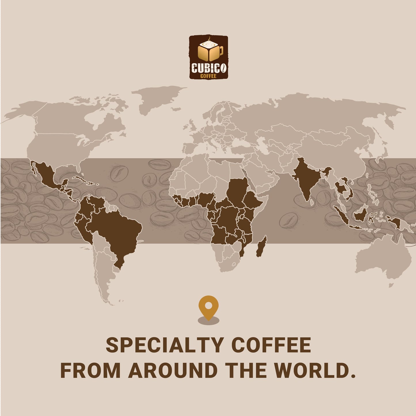 Tanzanian Peaberry Coffee, Whole Bean Coffee, Premium Tanzania Peaberry Single Origin Fresh Roasted Coffee Beans | Cubico Coffee | 12 Ounce Bag
