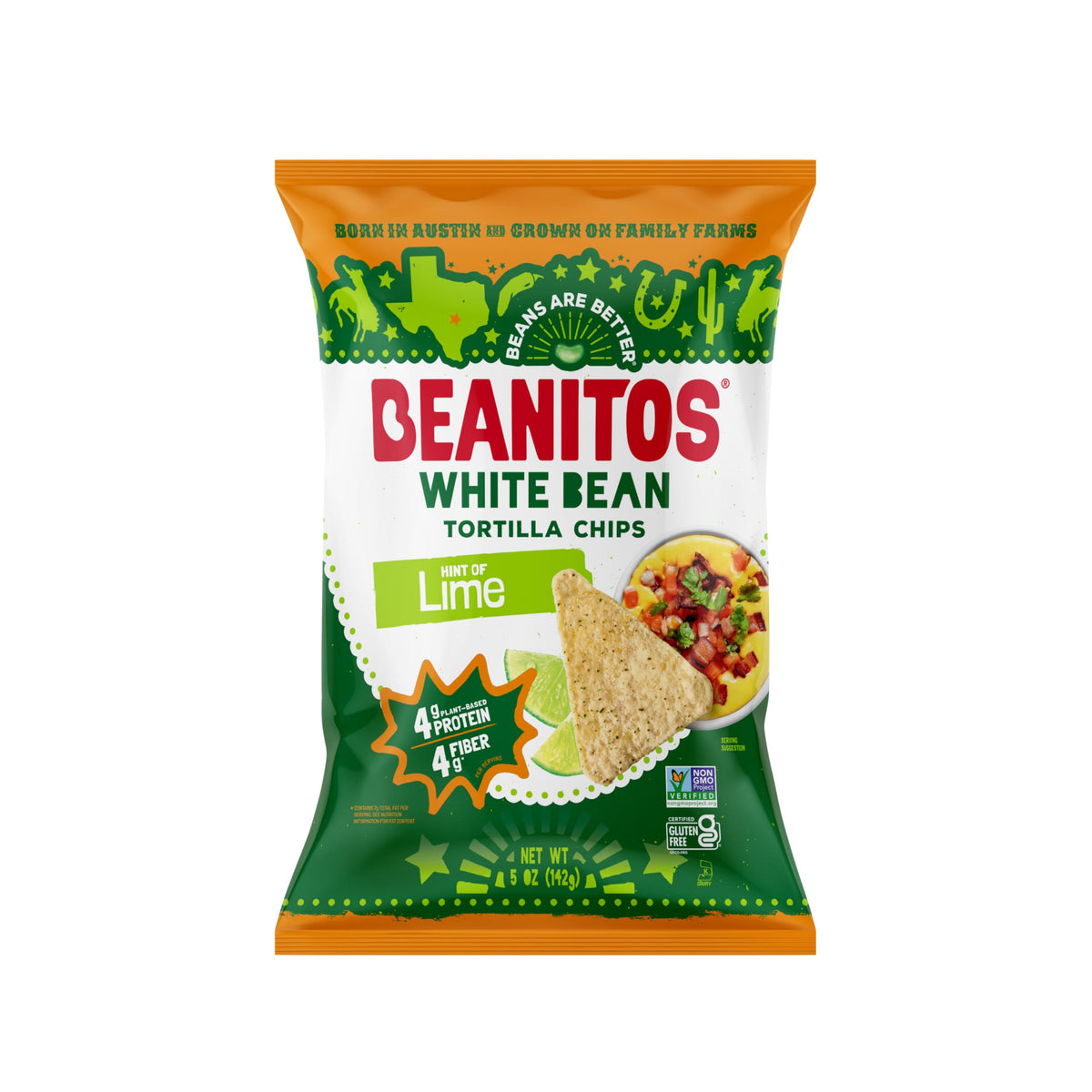 Beanitos - White Bean Chips - Nacho Nation - Case of 6 - 4.5 oz.