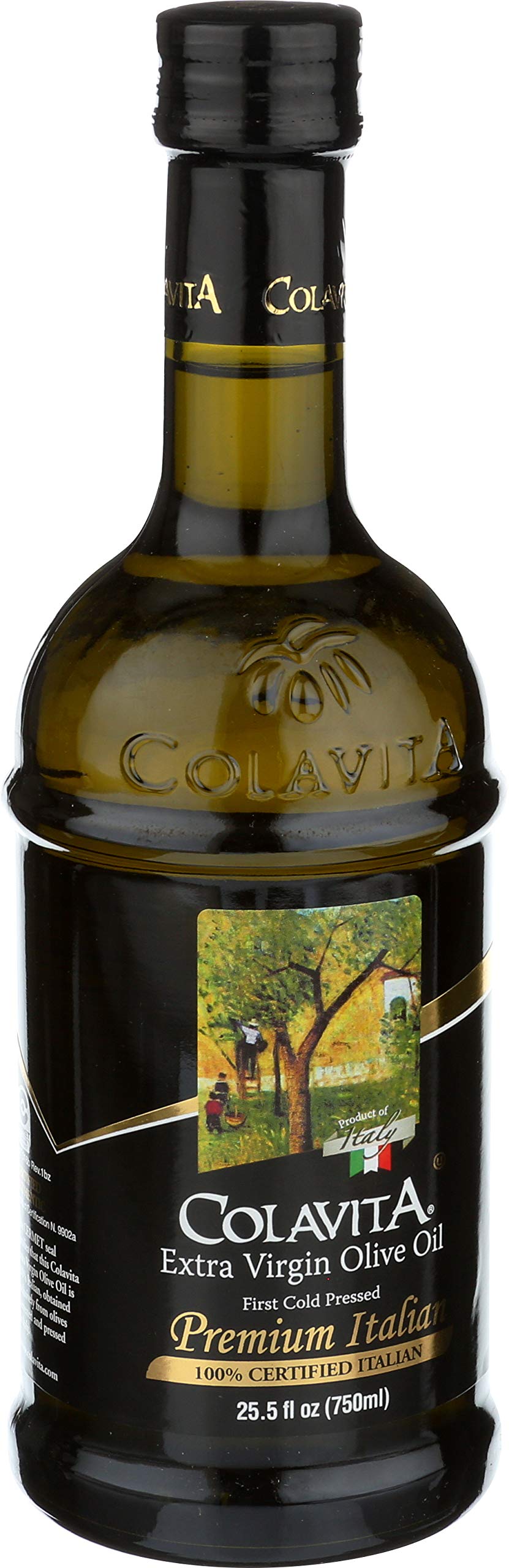 COLAVITA Extra Virgin Olive Oil - 25.5 Fl Oz (Pack of 2) - Glass Bottles - Premium Italian Quality