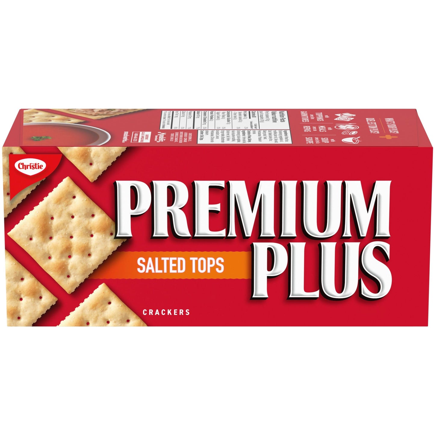 Premium Plus Salted Crackers, 450g/15.9oz, Imported from Canada, 1 Count