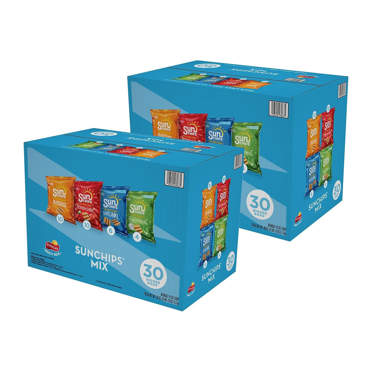Sunchips Variety Grain Chips, 1.5 oz., 60/Carton (FRI49932)