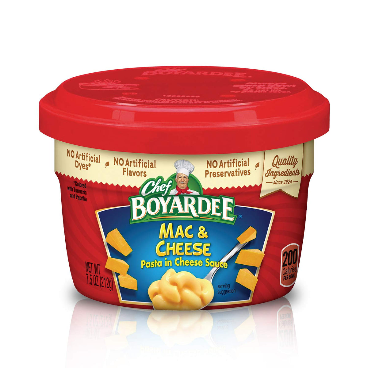 Chef Boyardee Mac & Cheese, Microwave Food, Microwaveable Bowl, 7.5 Oz (Pack of 12)