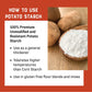 Judees Unmodified Potato Starch 4 lb - Just One Ingredient - Great for Breading, Thickening, Cooking, and Baking - 100% Non-GMO,
