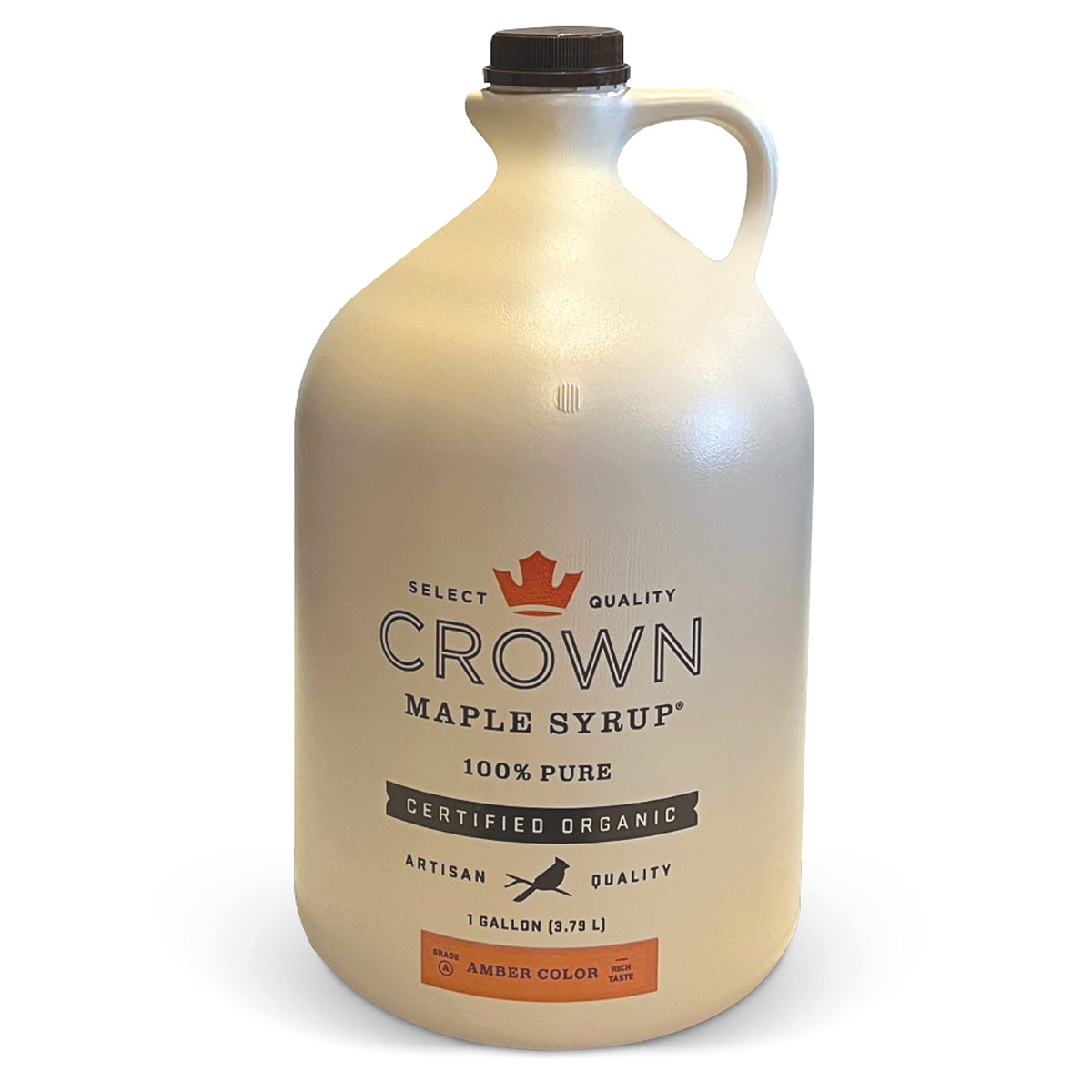 Crown Maple Organic Grade A Maple Syrup, Amber, 1 Gallon, Pack of 1