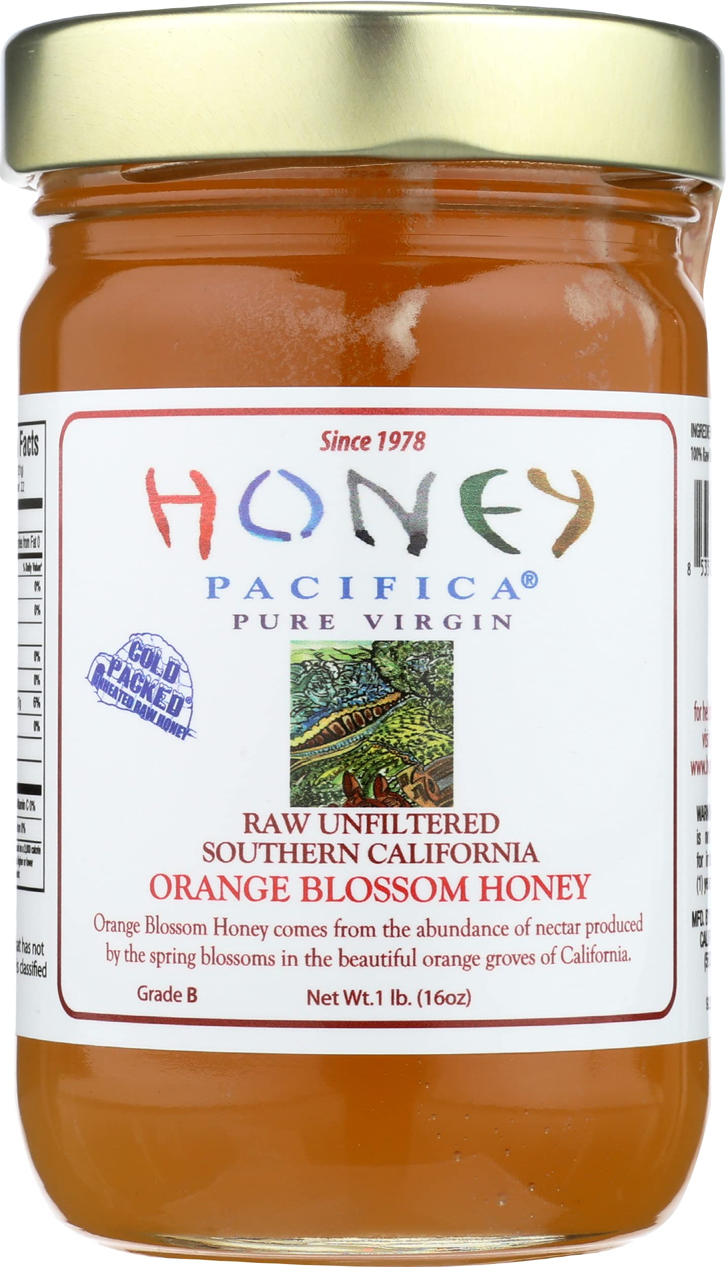 Honey Pacifica Hny Pcfca Hny Orange, 16 Oz