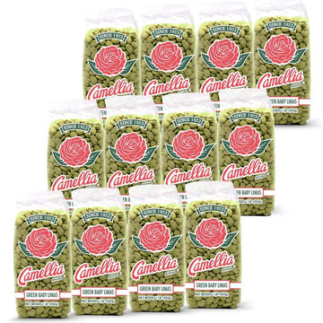 Camellia Brand Dried Green Baby Lima Beans, 1 Pound (Pack Of 12)