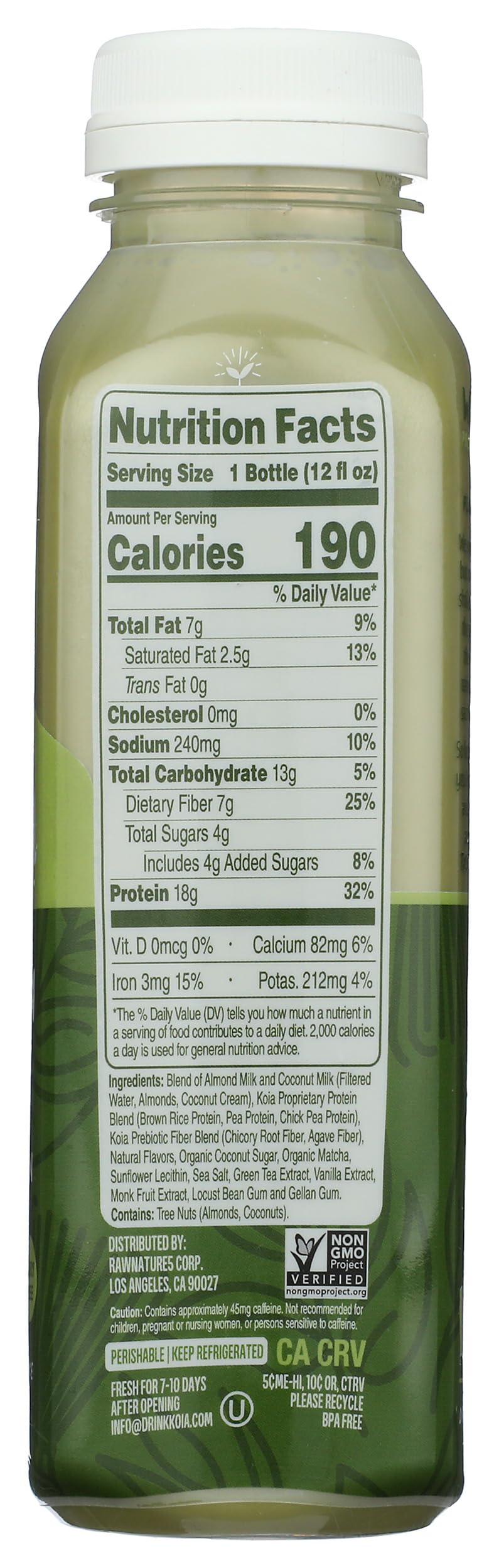 KOIA Matcha Latte Protein Shake, 12 FZ
