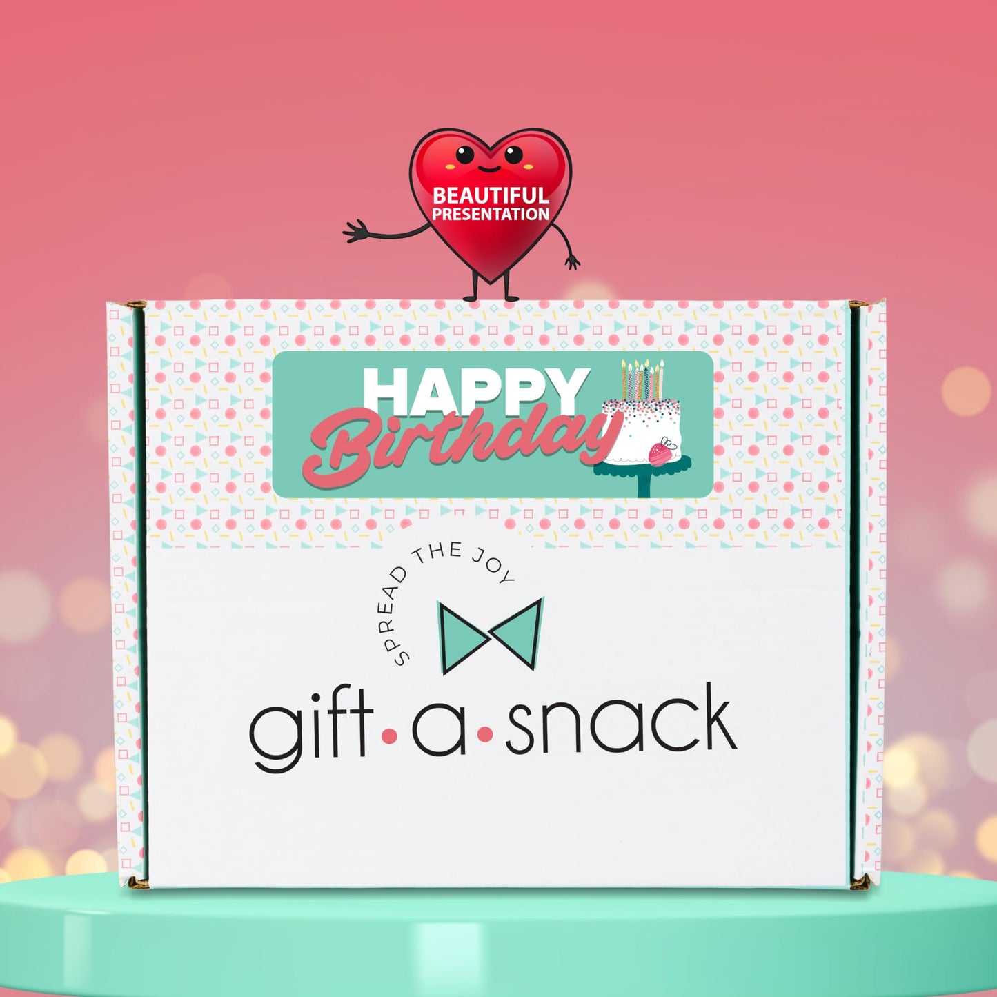 Gift A Snack - Happy Birthday Snack Box Variety Pack Care Package + Greeting Card (45 Count) Bday Sweet  Gift Basket  Candies Chips ers Bars - Food Assortments Assortments & Variety Gifts