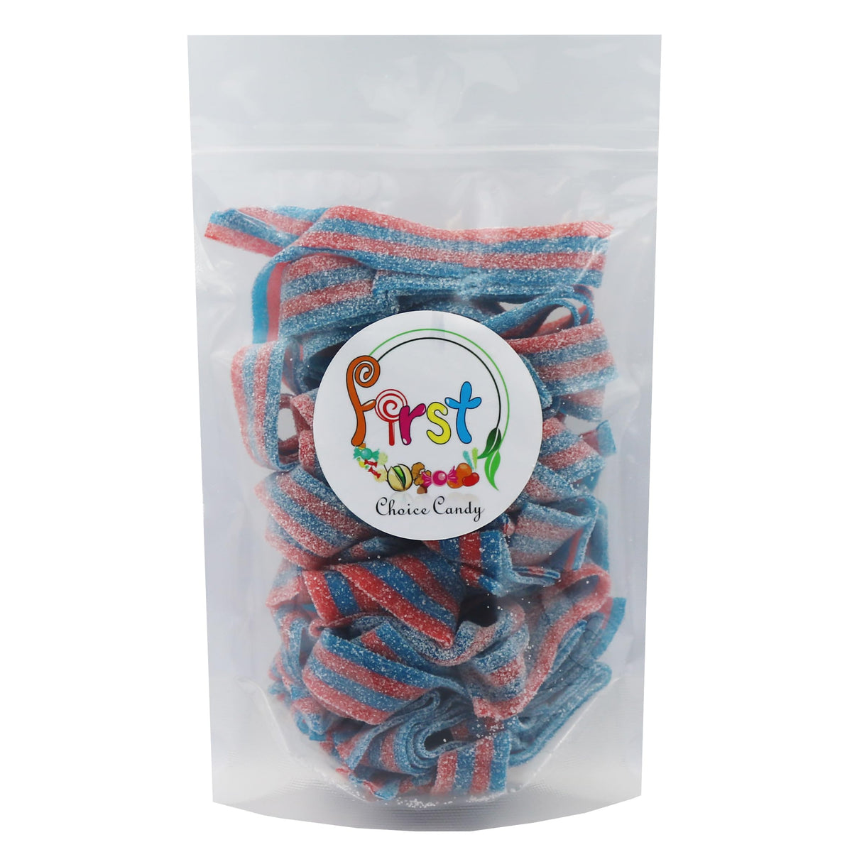 Variety Color Sour Gummy Belts (Blazpberry Red & Blue Raspberry, 6.6 Lb)