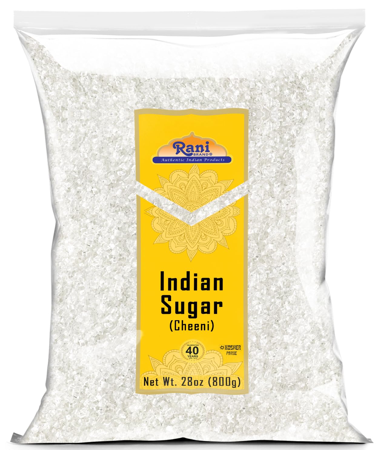 Rani Indian Sugar Khand (Khandsari) 28oz (800g) - All Natural, Gluten Friendly, Vegan, Indian Origin