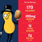 PLANTERS Salted Peanuts, 9.5 oz Canister (Pack of 6)