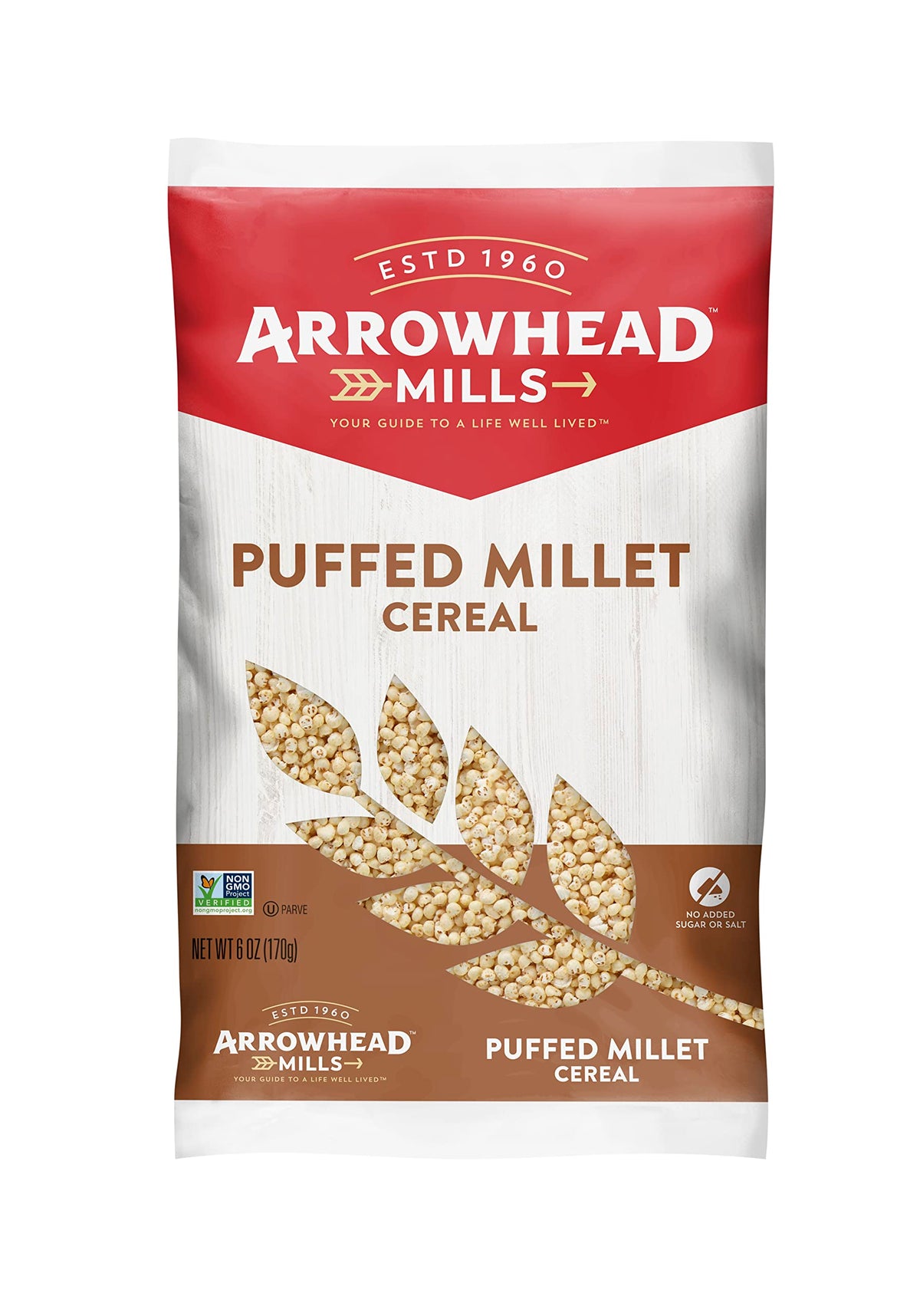 Arrowhead Mills Puffed Millet Cereal, 6 Oz - Pack Of 6