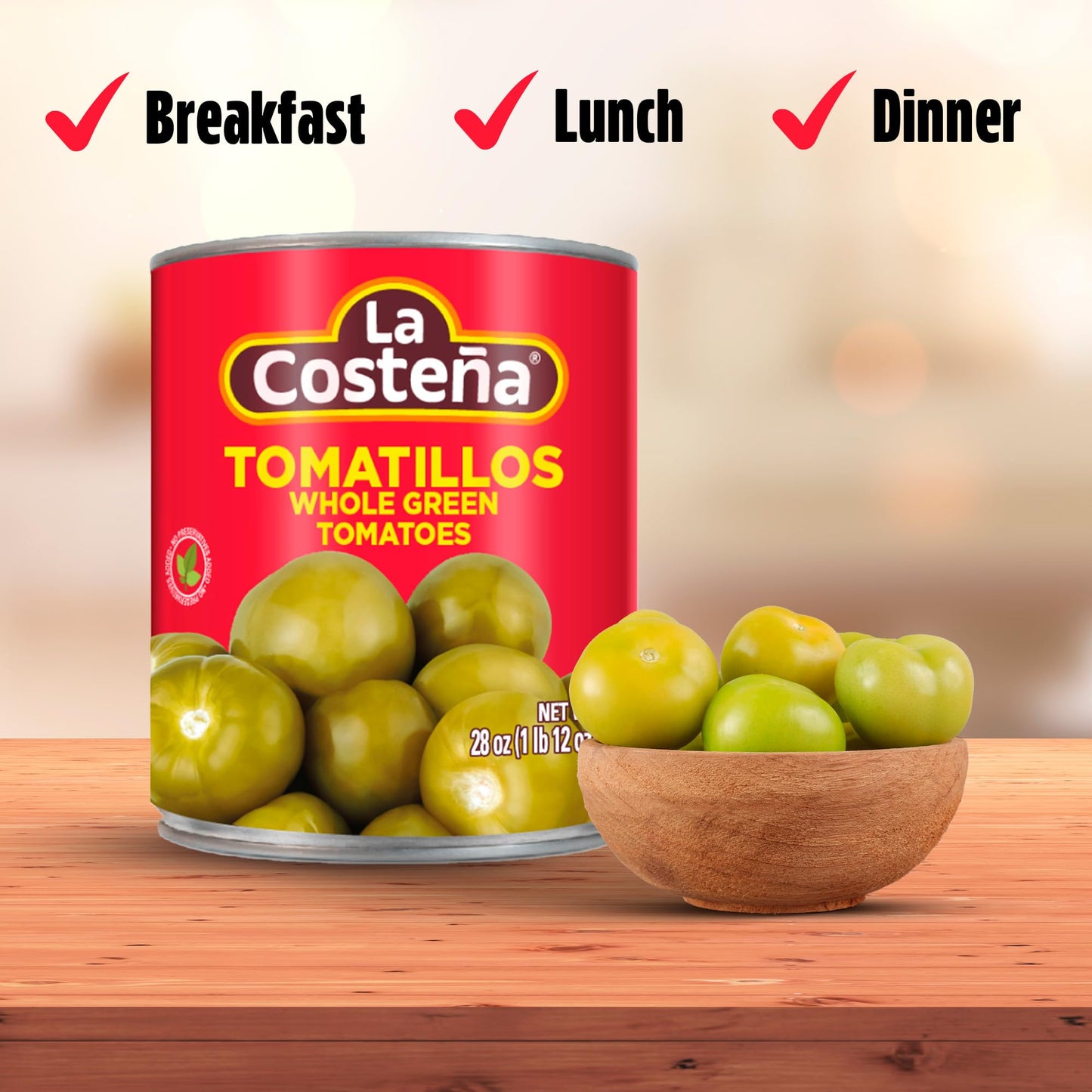 La Costea Canned Tomatillos for Mexican Food, Tomatillo Salsa, Salsa Verde, Green Enchilada Sauce, Taco Sauce, Pico de Gallo & T