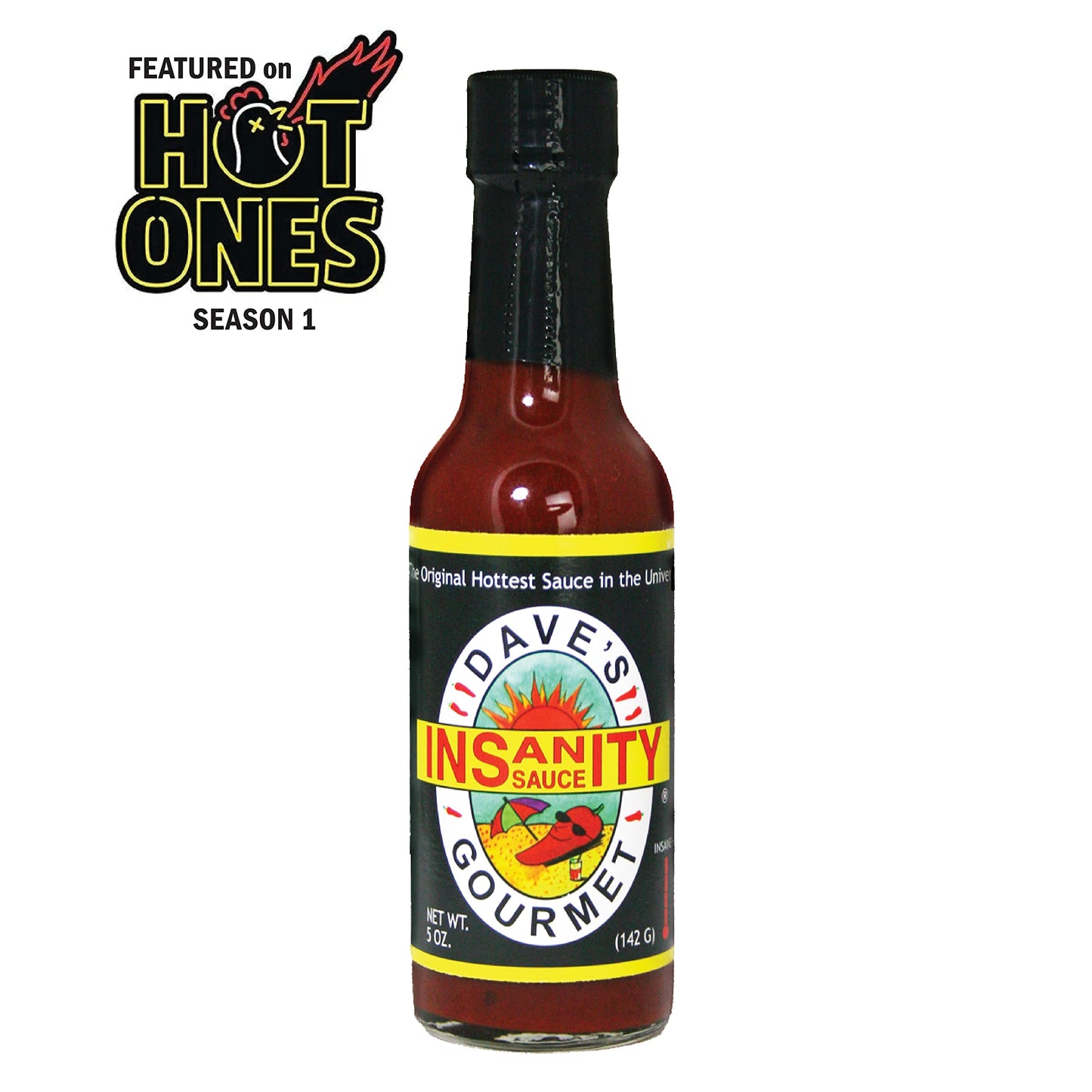Daves Gourmet Original Insanity Hot Sauce, 5 Ounce