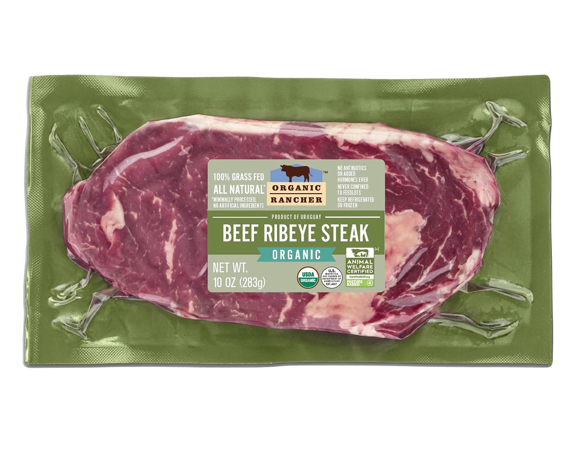 Organic Rancher Organic Boneless Beef Ribeye Steak, 10 Oz