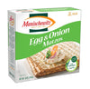 Manis Matzo Egg N Onion - 10 ounce - 12 per case.
