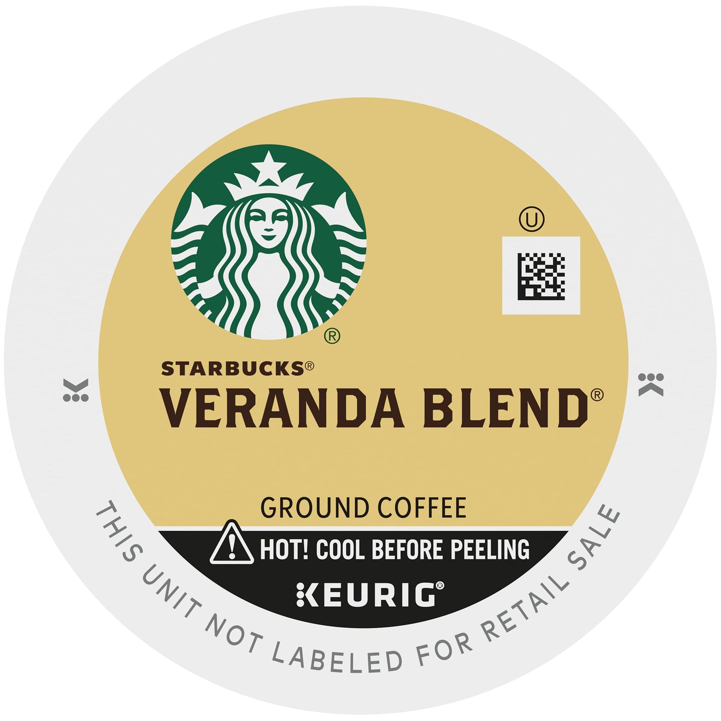 Starbucks Veranda Blend Single Serve compact pieces for Keurig, 96 Count, Pack of 1