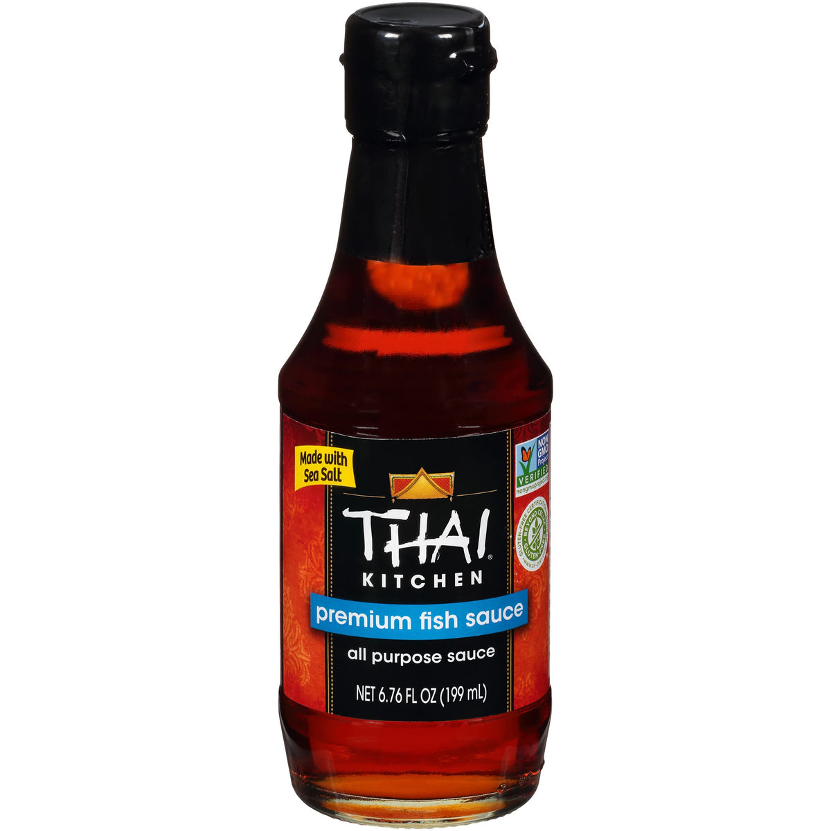 Thai Kitchen Gluten Free Fish Sauce, 6.76 fl oz, Premium Quality, Model 20341